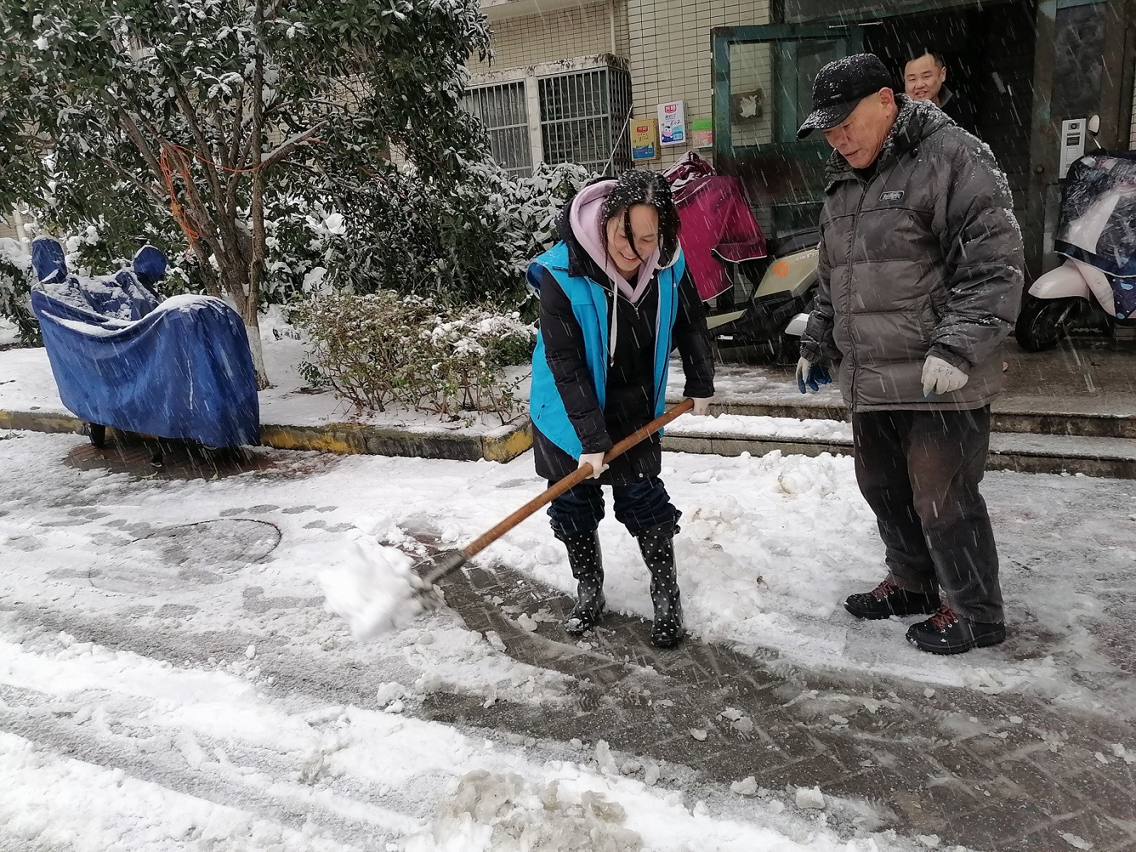 雪中送温暖 志愿我先行