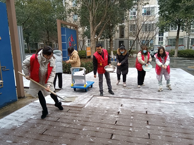 铲雪除冰志愿行 一起扫出“暖心路”